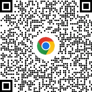 คิวอาร์โค้ดสำหรับดาวน์โหลดเบราว์เซอร์ Chrome ในมือถือ