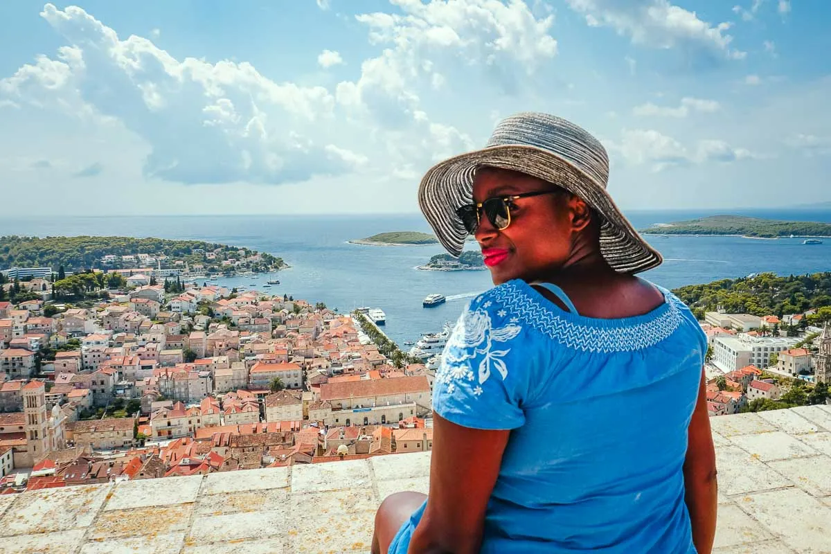 Julianna at Fortica Fortress in Croatia